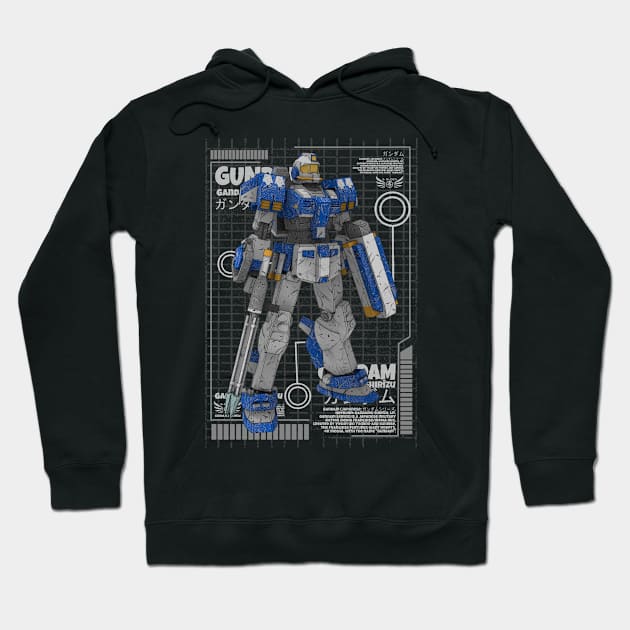 RAG-79 Aqua GM Hoodie by gblackid